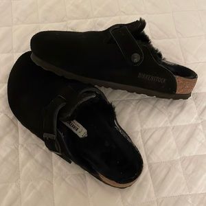 Birkenstock Boston shearling clogs